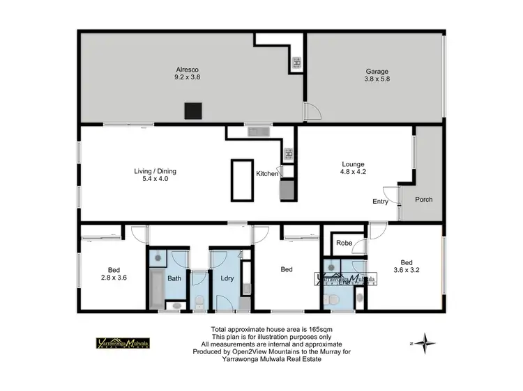Floorplan of Homely house listing, 16 Zorro Drive, Yarrawonga VIC 3730