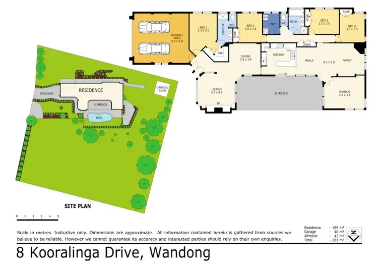 Floorplan of Homely house listing, 8 Kooralinga Drive, Wandong VIC 3758
