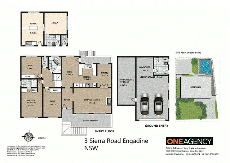 Floorplan of Homely house listing, 3 Sierra Road, Engadine NSW 2233