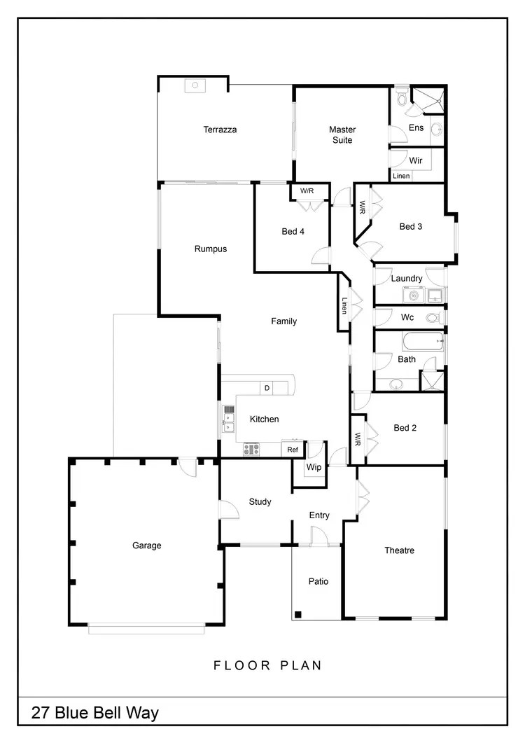 Floorplan of Homely house listing, 27 Blue Bell Way, Worrigee NSW 2540