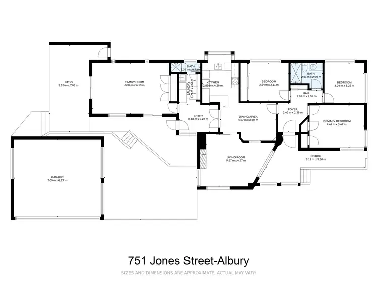 Floorplan of Homely house listing, 751 Jones Street, Albury NSW 2640