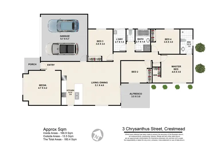 Floorplan of Homely house listing, 3 Chrysanthus Street, Crestmead QLD 4132