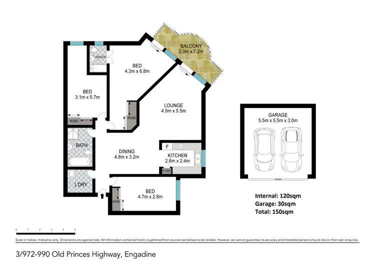 Floorplan of Homely unit listing, 3/972 Old Princes Highway, Engadine NSW 2233