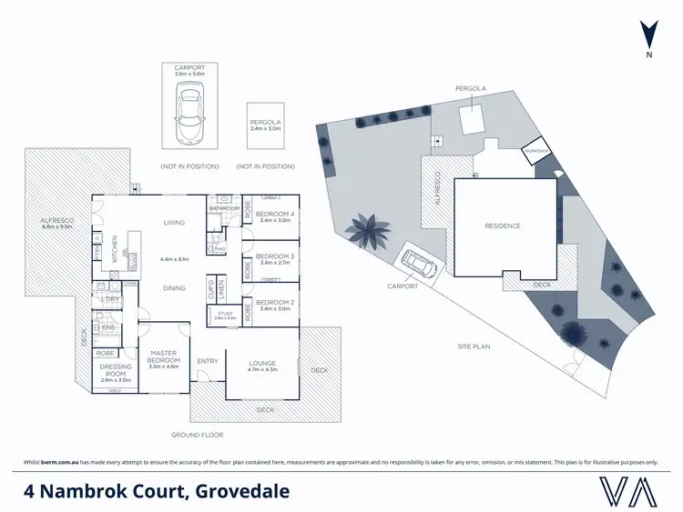 Floorplan of Homely house listing, 4 Nambrok Court, Grovedale VIC 3216