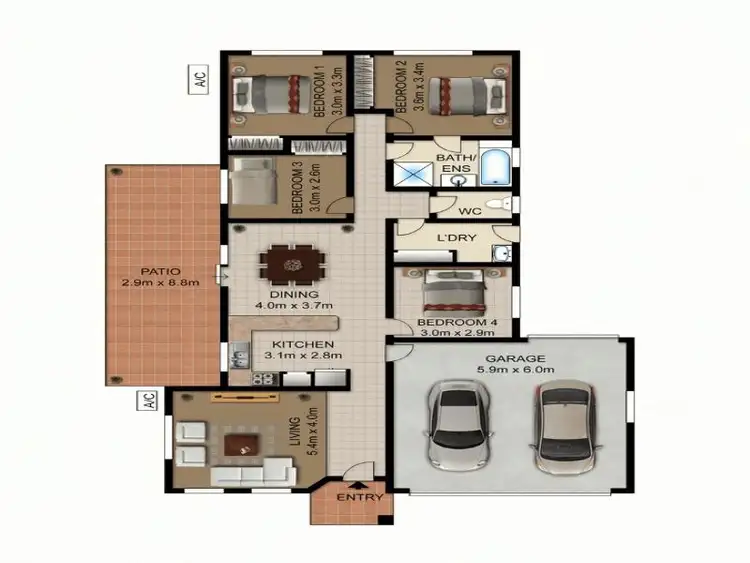 Floorplan of Homely house listing, 10 Lake Borumba Street, Logan Reserve QLD 4133