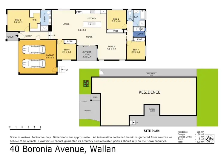 Floorplan of Homely house listing, 40 Boronia Avenue, Wallan VIC 3756