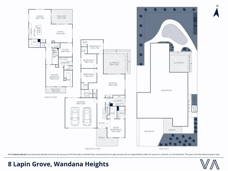 Floorplan of Homely house listing, 8 Lapin Grove, Wandana Heights VIC 3216