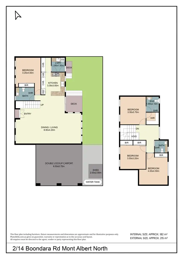Floorplan of Homely townhouse listing, 34 Allison Road, Mont Albert North VIC 3129