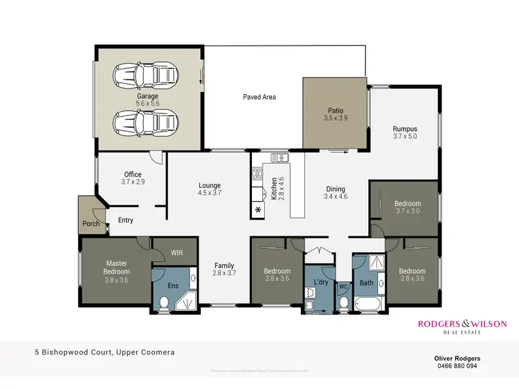 Floorplan of Homely house listing, 5 Bishopwood Court, Upper Coomera QLD 4209