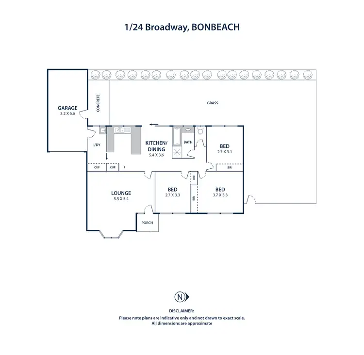 Floorplan of Homely unit listing, 1/24 Broadway, Bonbeach VIC 3196