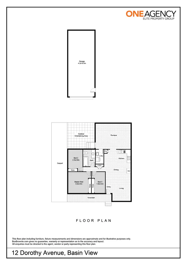 Floorplan of Homely house listing, 12 Dorothy Avenue, Basin View NSW 2540