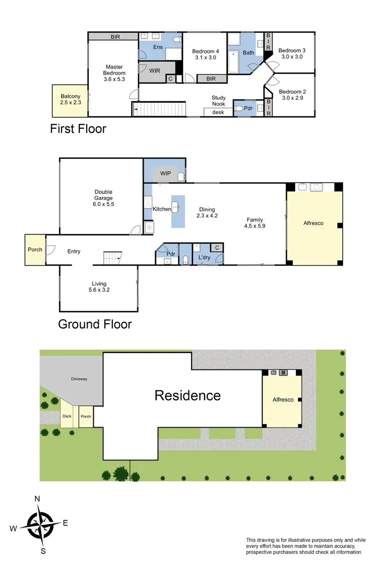 Floorplan of Homely house listing, 43 AQUATIC DRIVE, Cranbourne West VIC 3977