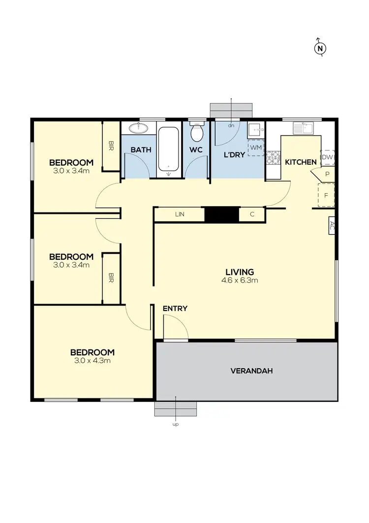 Floorplan of Homely house listing, 106 Kitchener Street, Broadmeadows VIC 3047