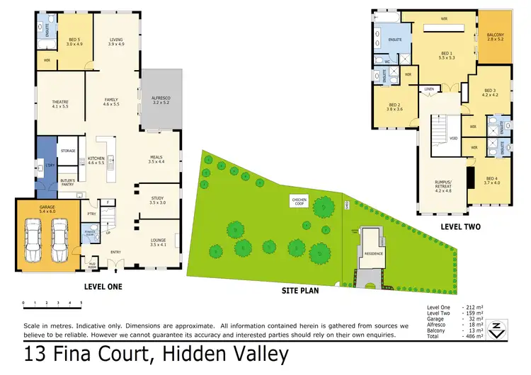 Floorplan of Homely house listing, 13 Fina Court, Hidden Valley VIC 3756