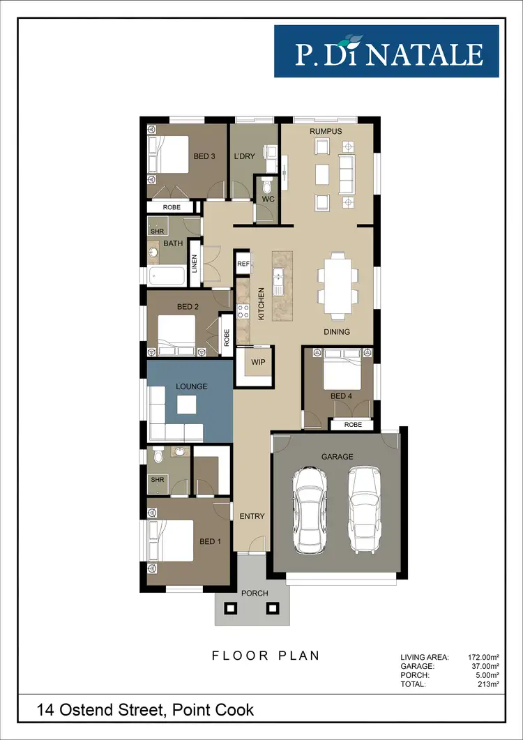 Floorplan of Homely house listing, 14 Ostend Crescent, Point Cook VIC 3030
