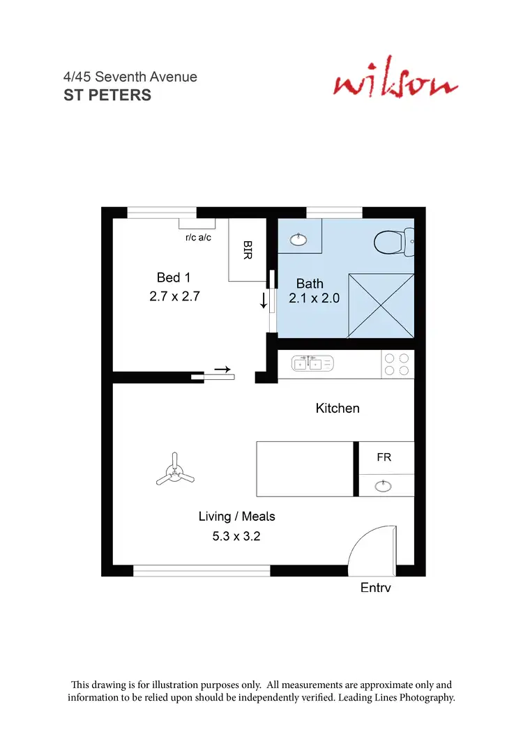 Floorplan of Homely unit listing, 4/45 Seventh Avenue, St Peters SA 5069
