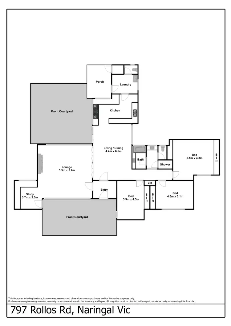 Floorplan of Homely house listing, 797 Rollos Road, Naringal VIC 3277