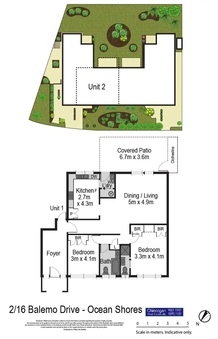 Floorplan of Homely townhouse listing, 2/16 Balemo Drive, Ocean Shores NSW 2483
