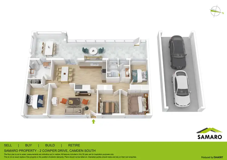 Floorplan of Homely house listing, 2 Cowper Drive, Camden South NSW 2570