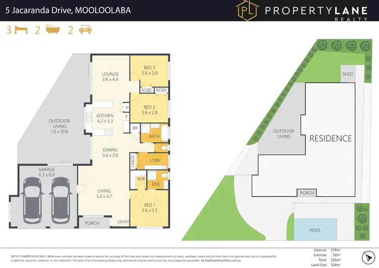 Floorplan of Homely house listing, 5 Jacaranda Drive, Mooloolaba QLD 4557