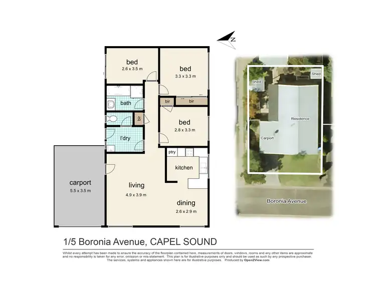 Floorplan of Homely house listing, 1/5 Boronia Avenue, Capel Sound VIC 3940