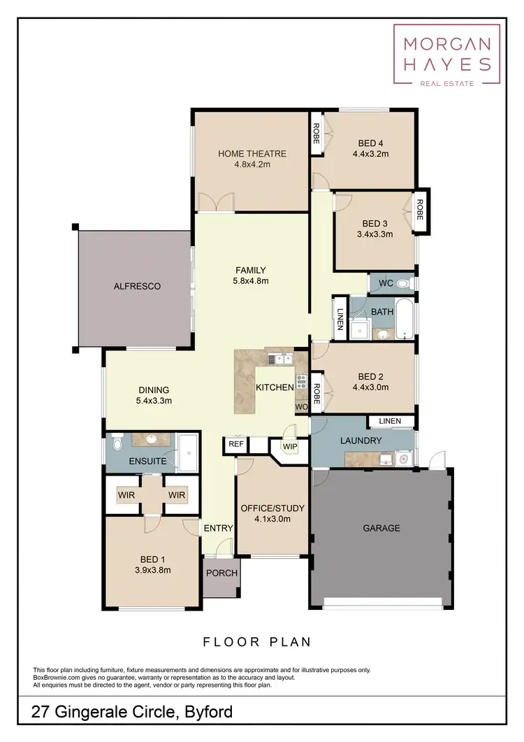 Floorplan of Homely house listing, 27 Gingerale Circle, Byford WA 6122