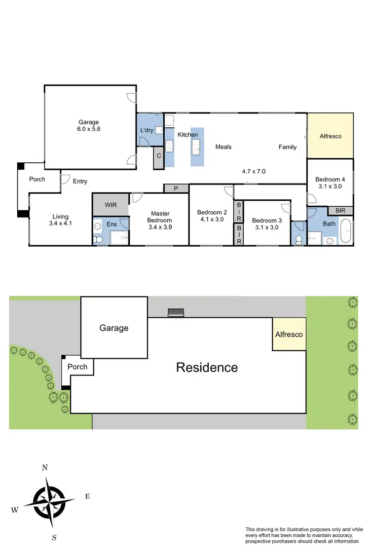 Floorplan of Homely house listing, 48 SPEARWOOD RISE, Cranbourne West VIC 3977