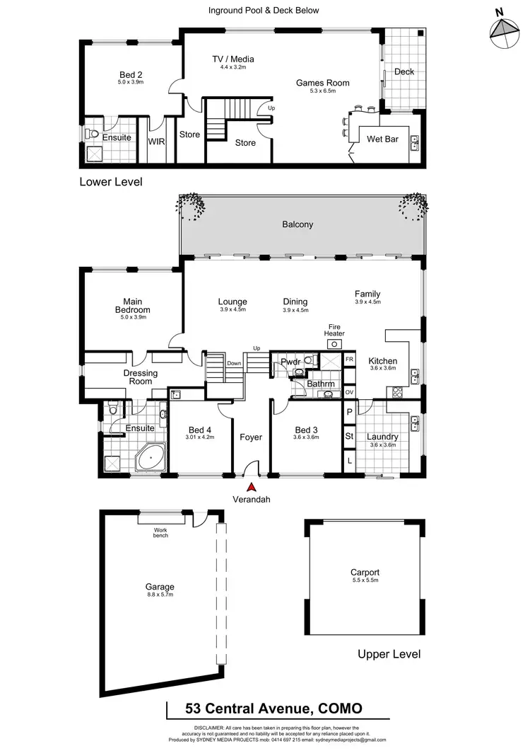Floorplan of Homely house listing, 53 Central Avenue, Como NSW 2226