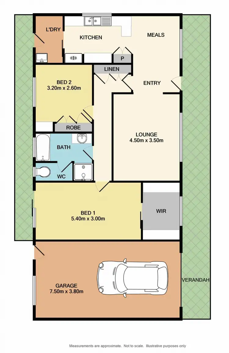 Floorplan of Homely unit listing, 6/410 McLennan Street, West Albury NSW 2640