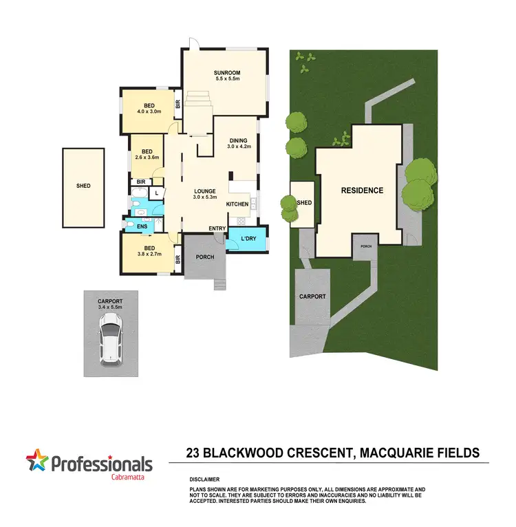 Floorplan of Homely house listing, 23 Blackwood Crescent, Macquarie Fields NSW 2564
