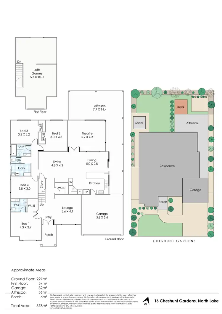 Floorplan of Homely house listing, 16 Cheshunt Gardens, North Lake WA 6163