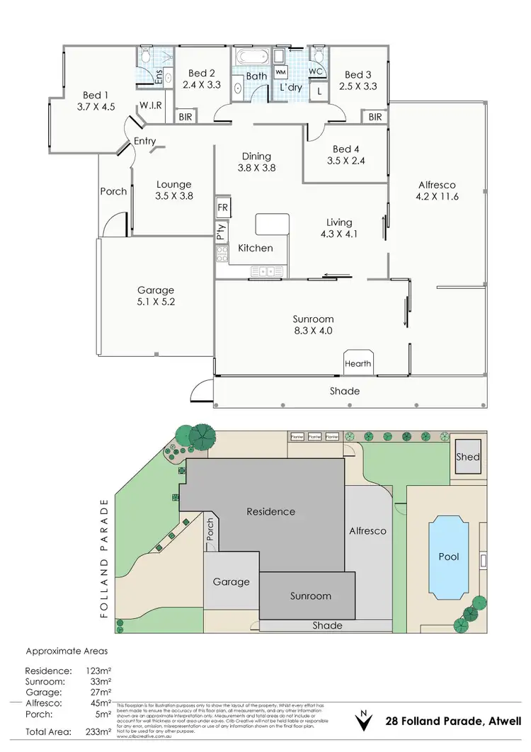 Floorplan of Homely house listing, 28 Folland Parade, Atwell WA 6164
