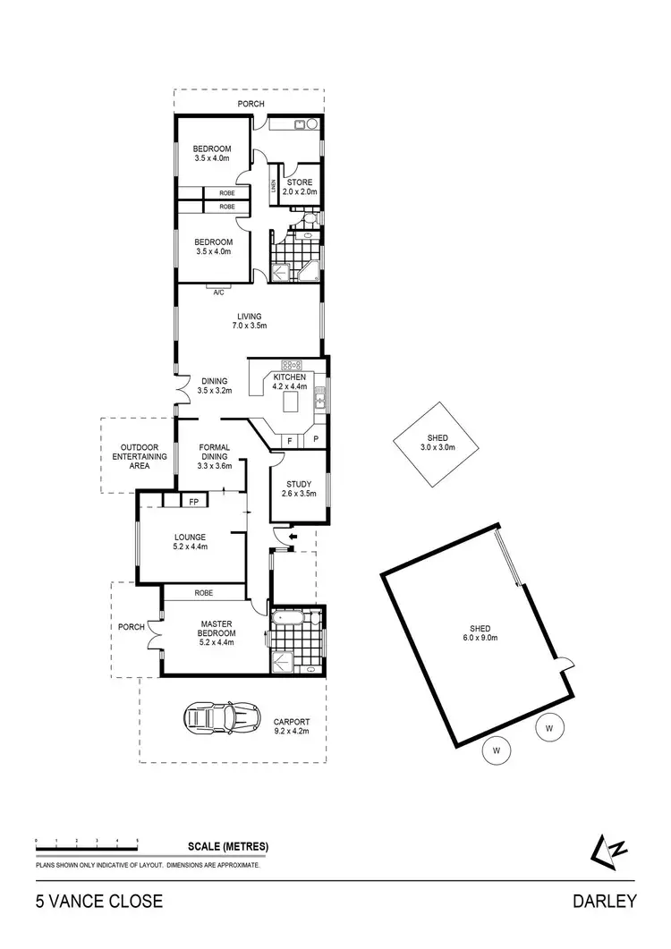 Floorplan of Homely house listing, 5 Vance Close, Darley VIC 3340