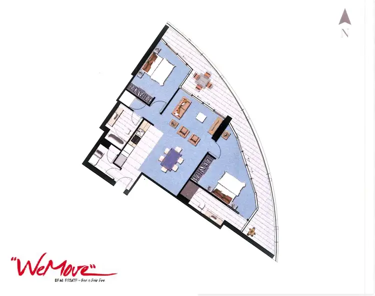 Floorplan of Homely apartment listing, 10403/3113 Surfers Paradise Blvd, Surfers Paradise QLD 4217