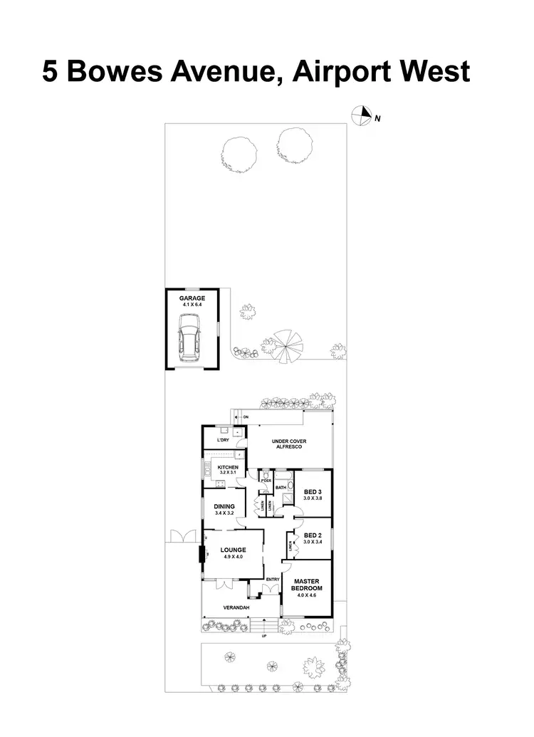 Floorplan of Homely house listing, 5 Bowes Avenue, Airport West VIC 3042