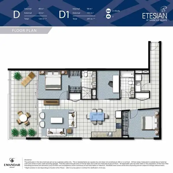 Floorplan of Homely apartment listing, 504/41 Harbour Town Drive, Biggera Waters QLD 4216