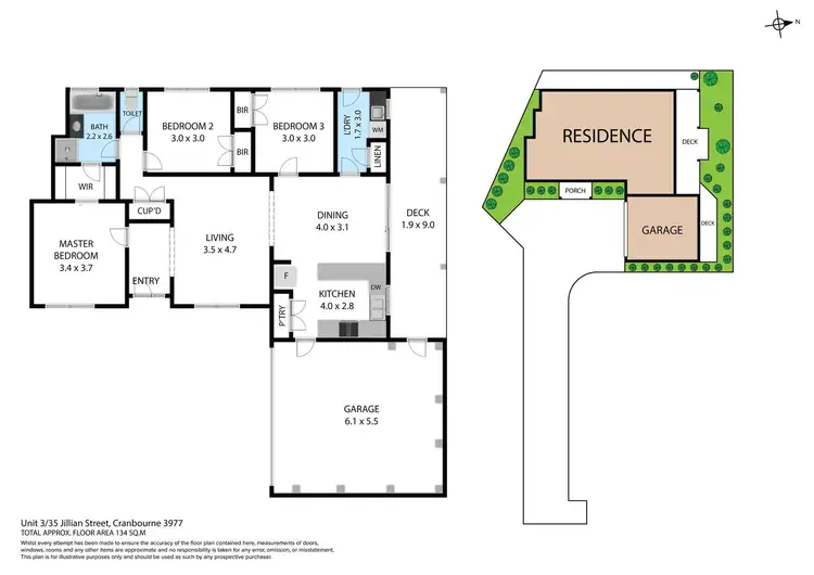 Floorplan of Homely unit listing, 3/35 Jillian Street, Cranbourne VIC 3977