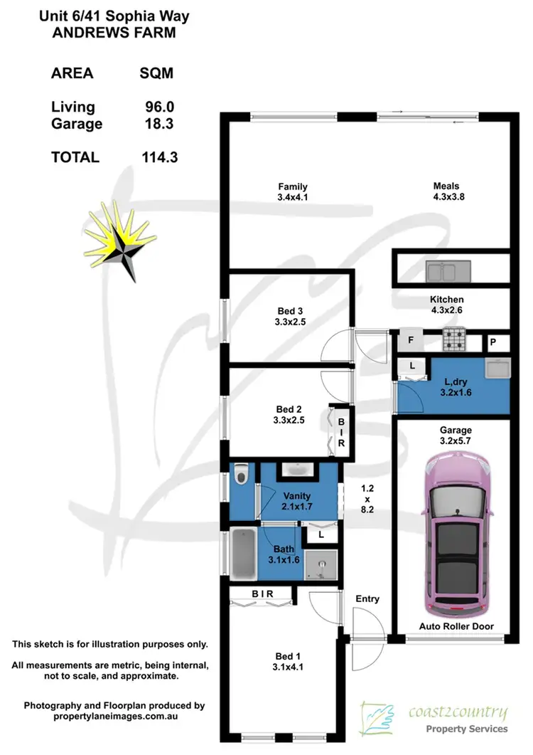 Floorplan of Homely house listing, 6/41 Sophia Way, Andrews Farm SA 5114
