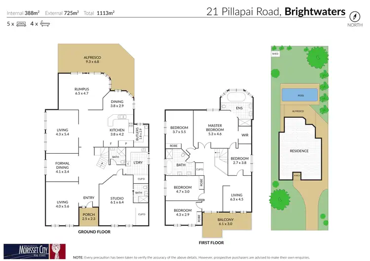 Floorplan of Homely house listing, 21 Pillapai Road, Brightwaters NSW 2264