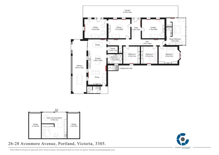 Floorplan of Homely house listing, 26-28 Avonmore Avenue, Portland VIC 3305