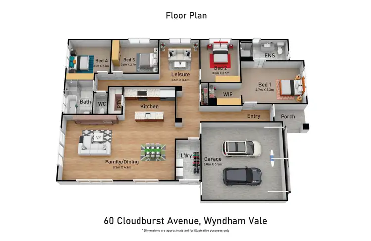 Floorplan of Homely house listing, 60 Cloudburst Avenue, Wyndham Vale VIC 3024