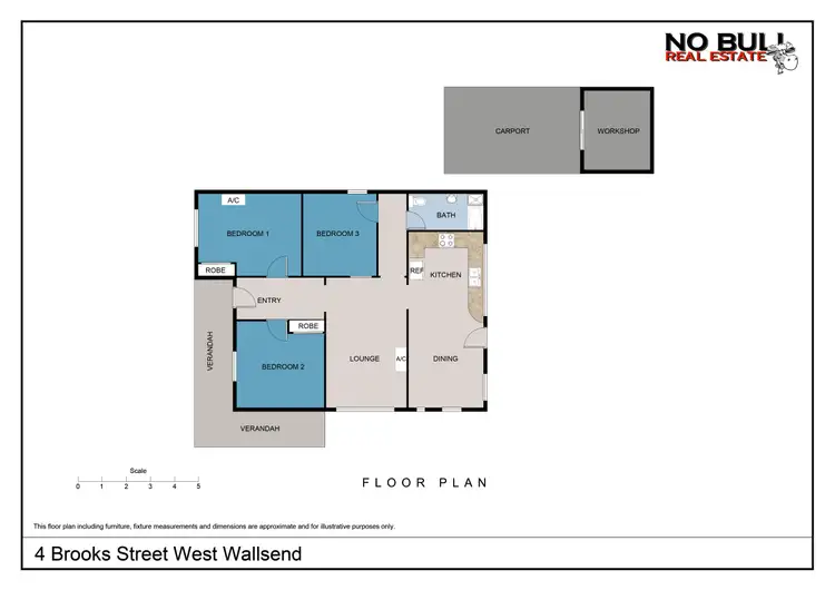 Floorplan of Homely house listing, 4 Brooks Street, West Wallsend NSW 2286