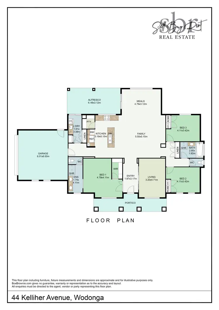 Floorplan of Homely house listing, 44 KELLIHER AVENUE, Wodonga VIC 3690