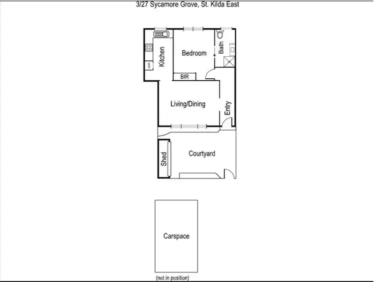 Floorplan of Homely apartment listing, 3/27 Sycamore Grove, Balaclava VIC 3183