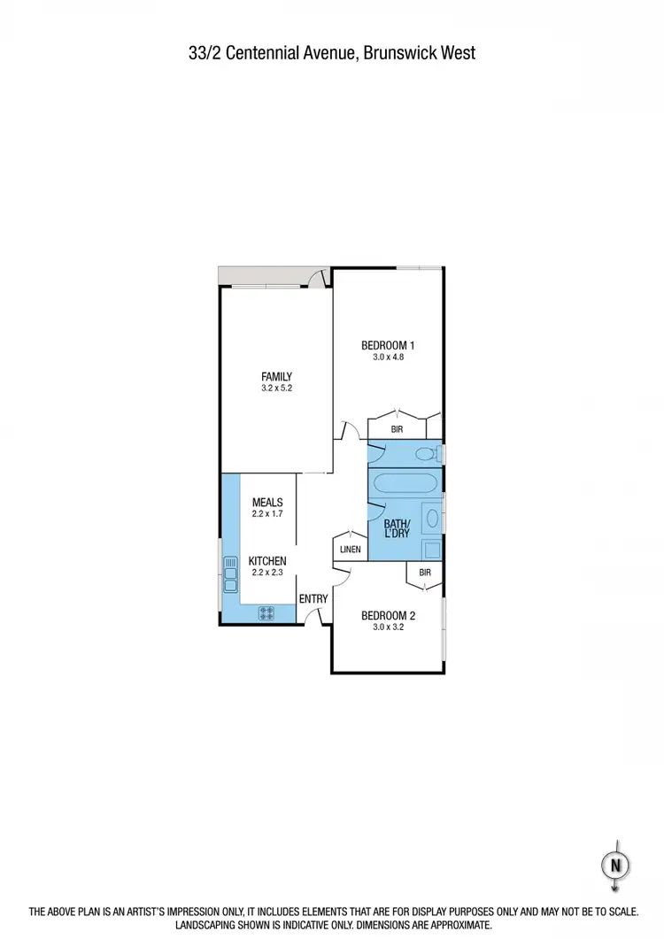 Floorplan of Homely apartment listing, 33/2 Centennial Avenue, Brunswick West VIC 3055