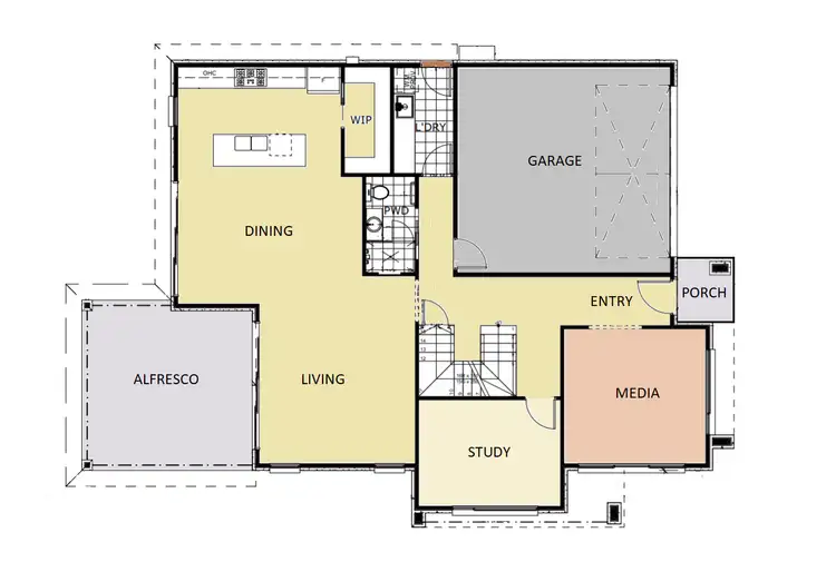 Floorplan of Homely house listing, Lot 9745 Civic Way, Oran Park NSW 2570