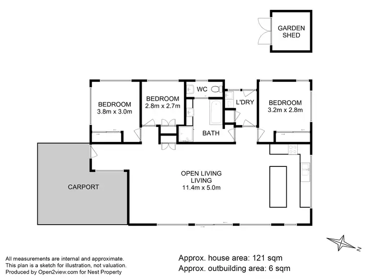 Floorplan of Homely unit listing, 2/8 Phemie Court, Brighton TAS 7030