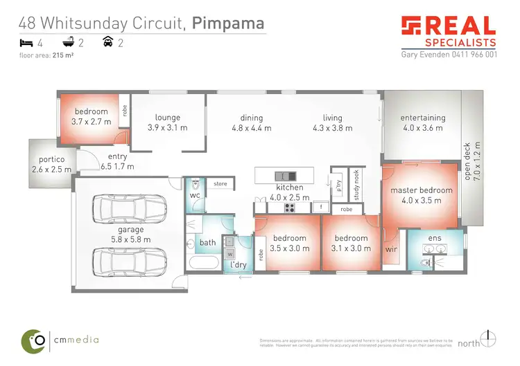 Floorplan of Homely house listing, 48 Whitsunday Circuit, Pimpama QLD 4209