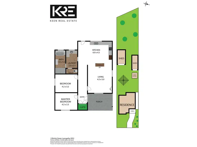 Floorplan of Homely house listing, 5 Ritchie Street, Leongatha VIC 3953