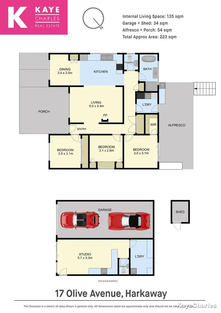 Floorplan of Homely house listing, 17 Olive Avenue, Harkaway VIC 3806